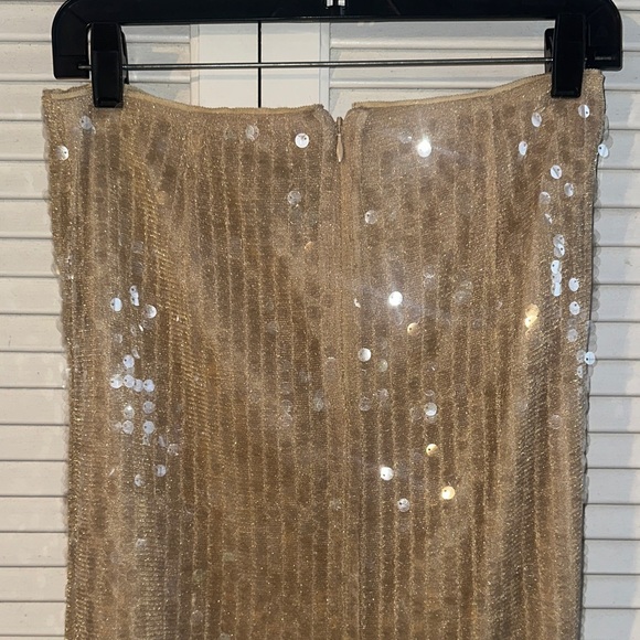 J.Crew Gold Sequin Pencil Skirt - Picture 11 of 12